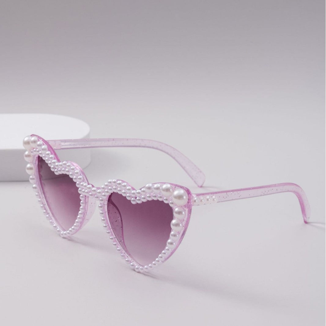 Damen Designer-Sonnenbrille mit Perlenrahmen von Karnz