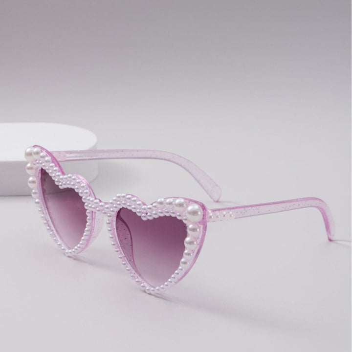 Damen Designer-Sonnenbrille mit Perlenrahmen von Karnz