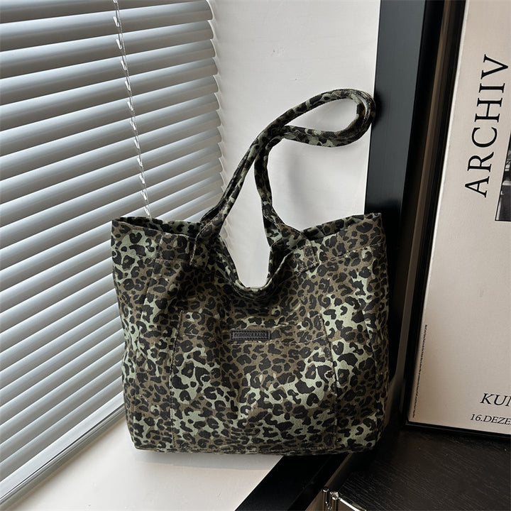 Umweltfreundliche wiederverwendbare Leopardentierdruck-Tasche Karnz