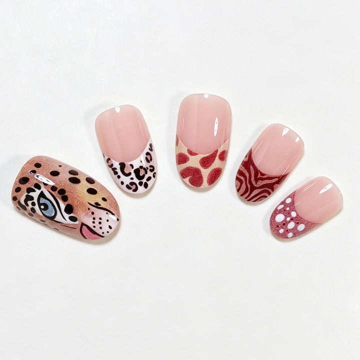 Safari Tier Thema Nagelkunst Set Karnz