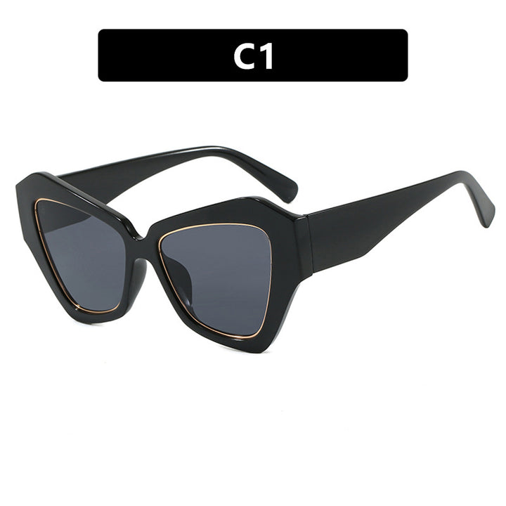 Damen trendy Cat-Eye Sonnenbrille mit elegantem Rahmen und UV-Schutz Karnz