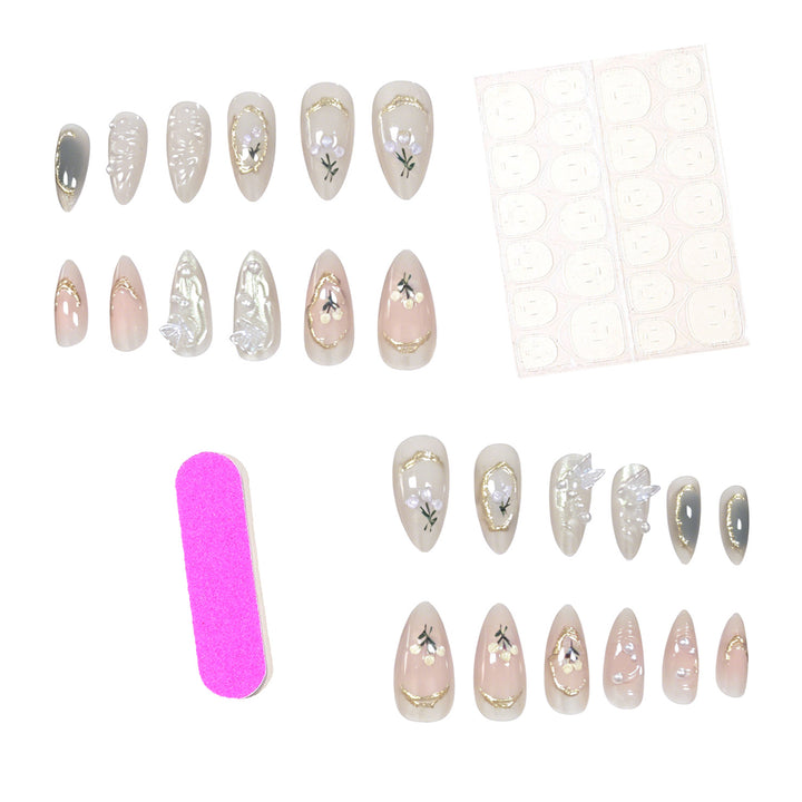 Elegante dekorative Gel-Nagelverzierung Karnz
