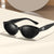 Damen modische Sonnenbrille im zeitgenössischen Stil mit schmalem Rahmen Karnz
