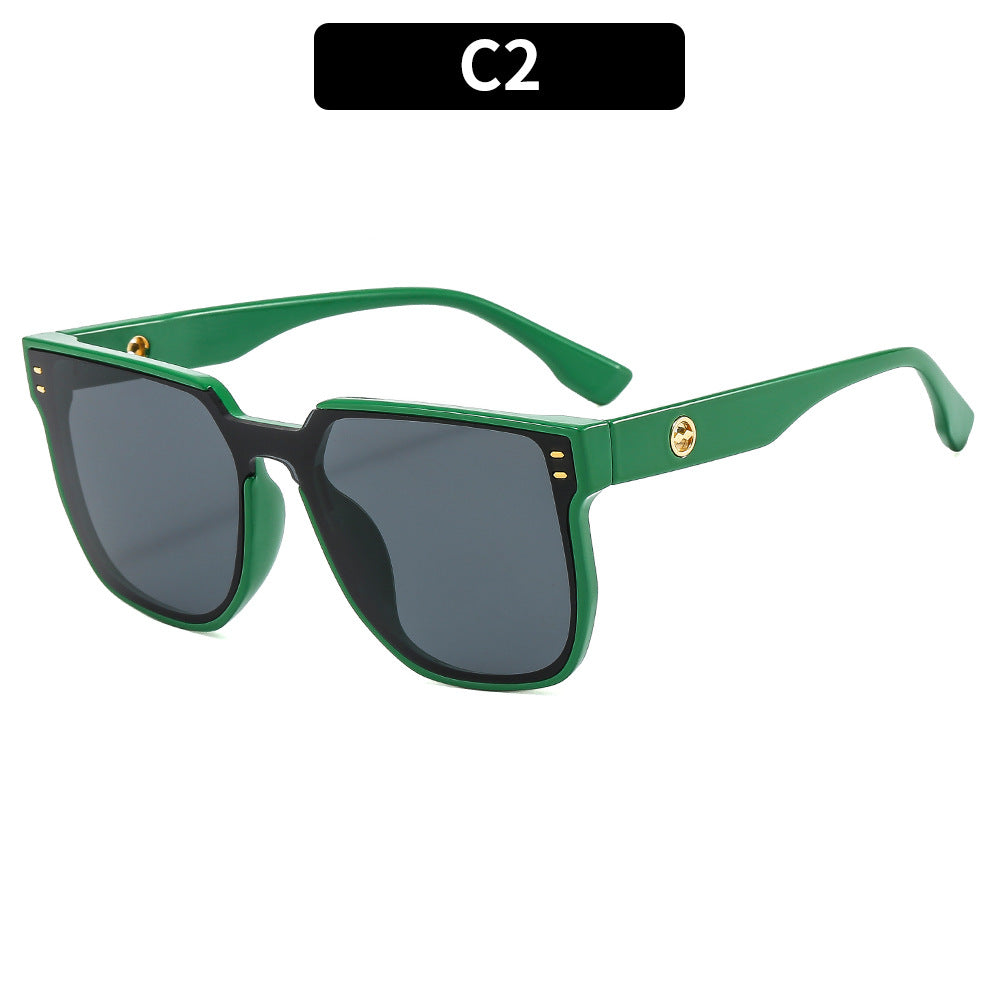 Stylische Angular Übergroße Sonnenbrille
