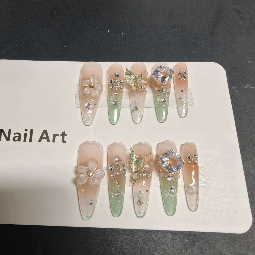 Luxus 3D Blumen Druck-Nagel Kunstatelier Set