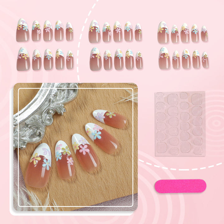 Dekoratives Floral Press-On Nagelkunstset 1790738579