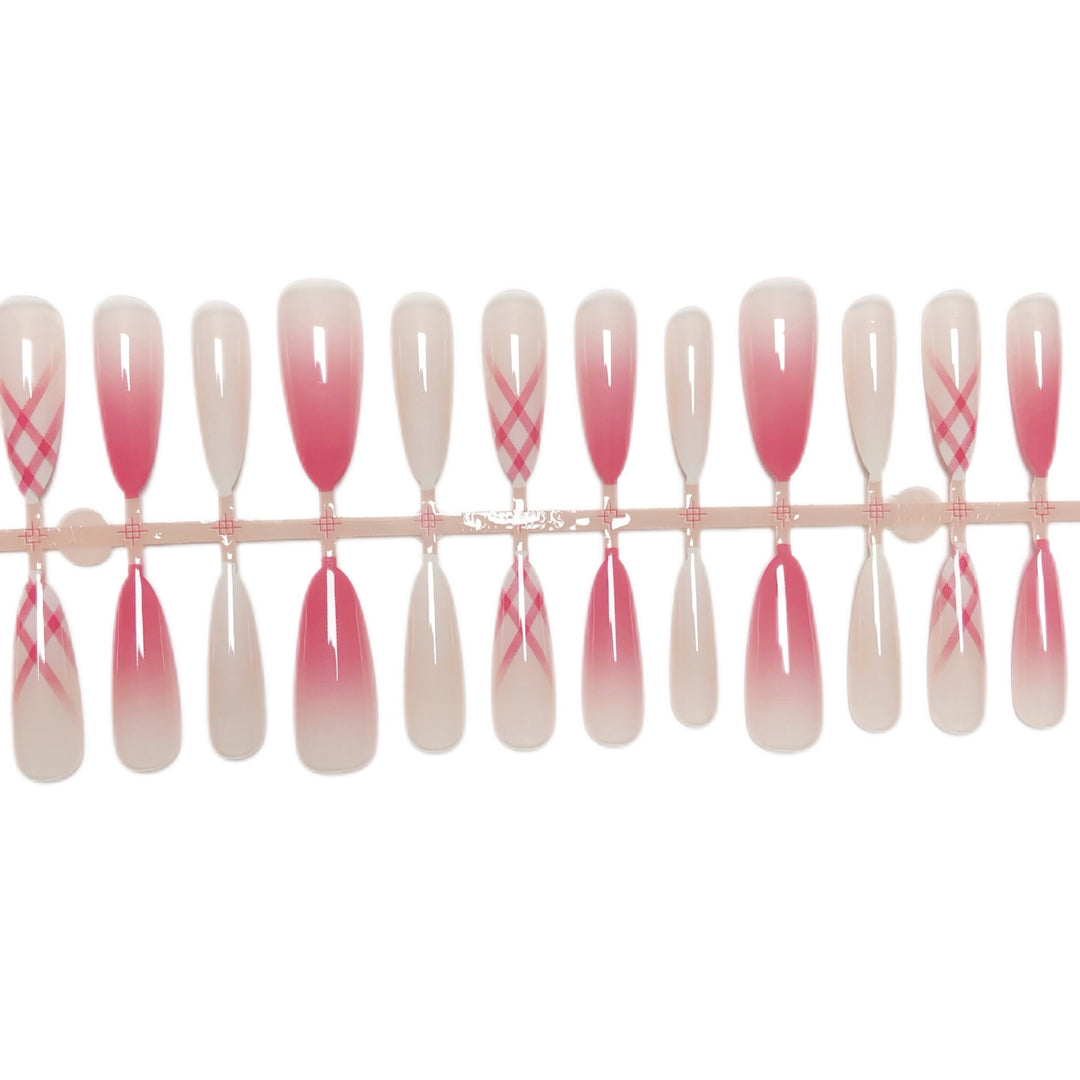 Künstlerisches Ombre Press-On-Nagelset