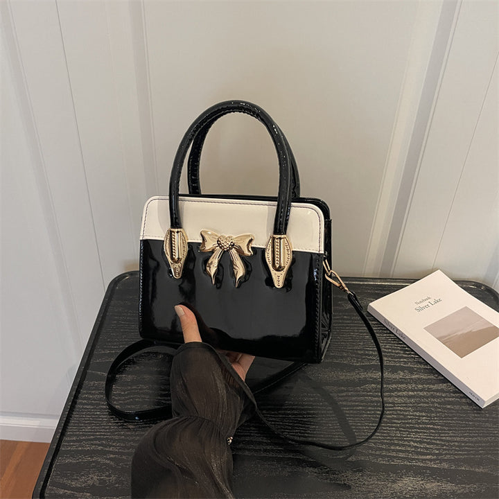 Elegante Bow-Akzent Handtasche