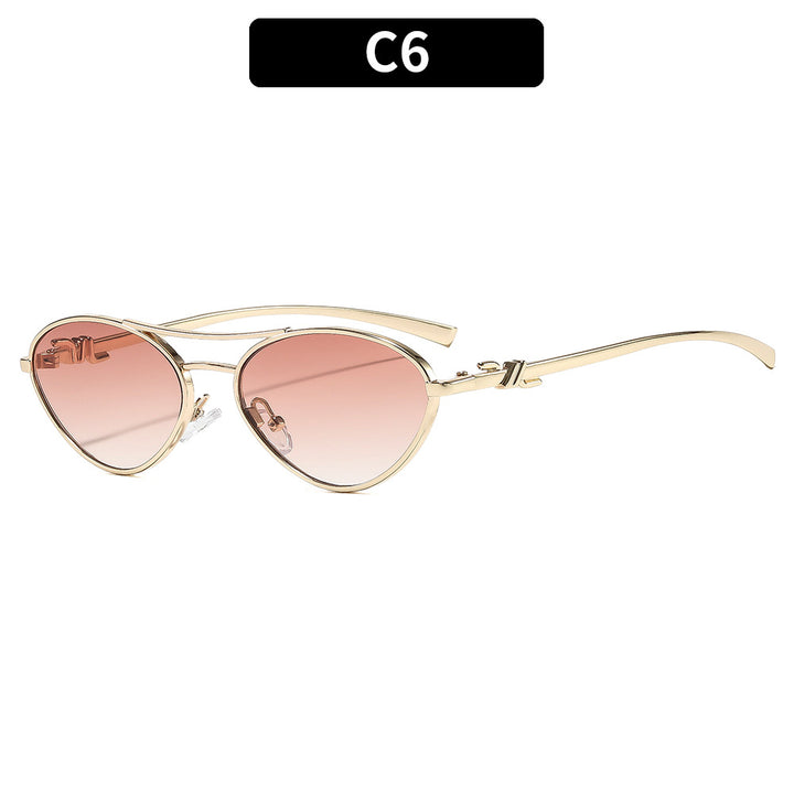 Elegante Dual Bridge Sonnenbrille