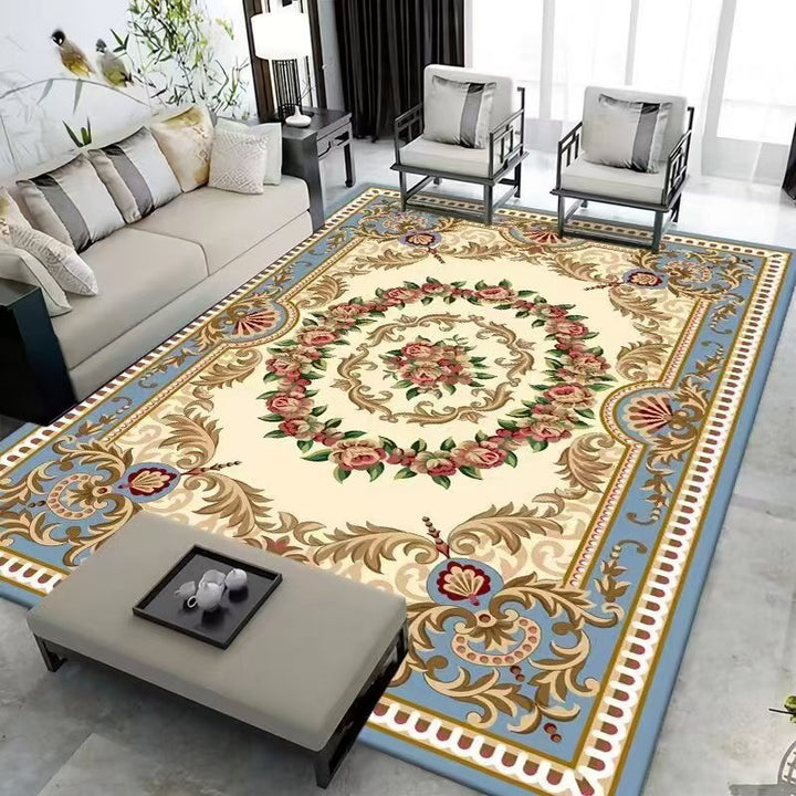 Eleganter floraler gewebter Teppich