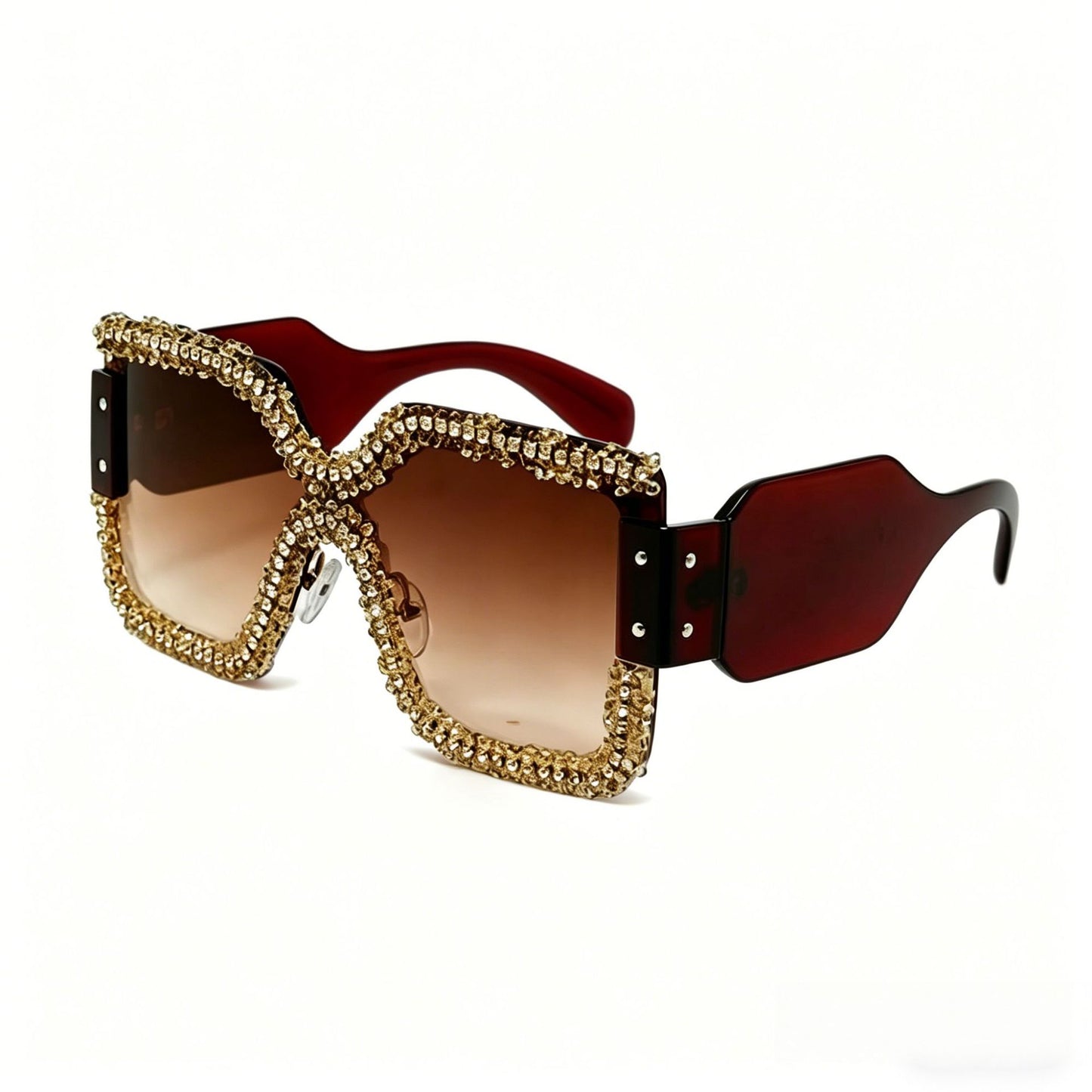 Damen modische Schutzbrille mit einzigartigem Kristallrahmen Karnz
