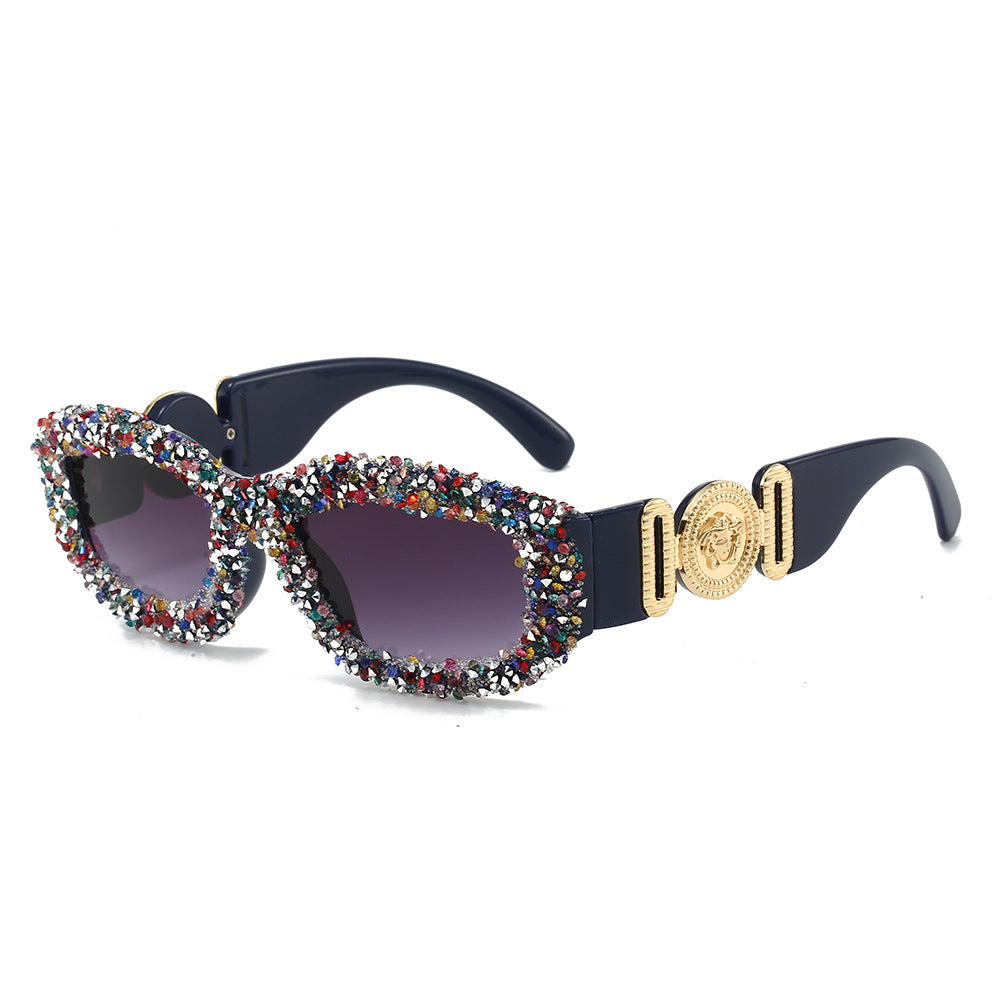 Damen Kristallverzierte Sonnenbrille Karnz