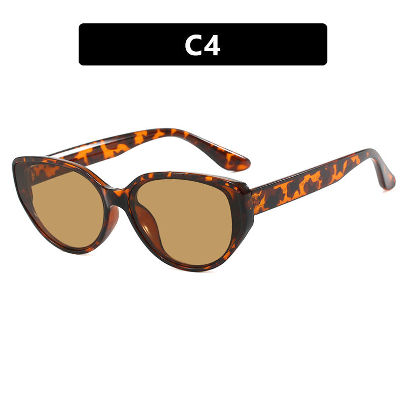 Damen Cat-Eye Sonnenbrille mit modischem Schildkrötenmuster und UV-Schutz Karnz