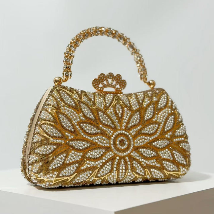 Blumengeschmückte Handtasche