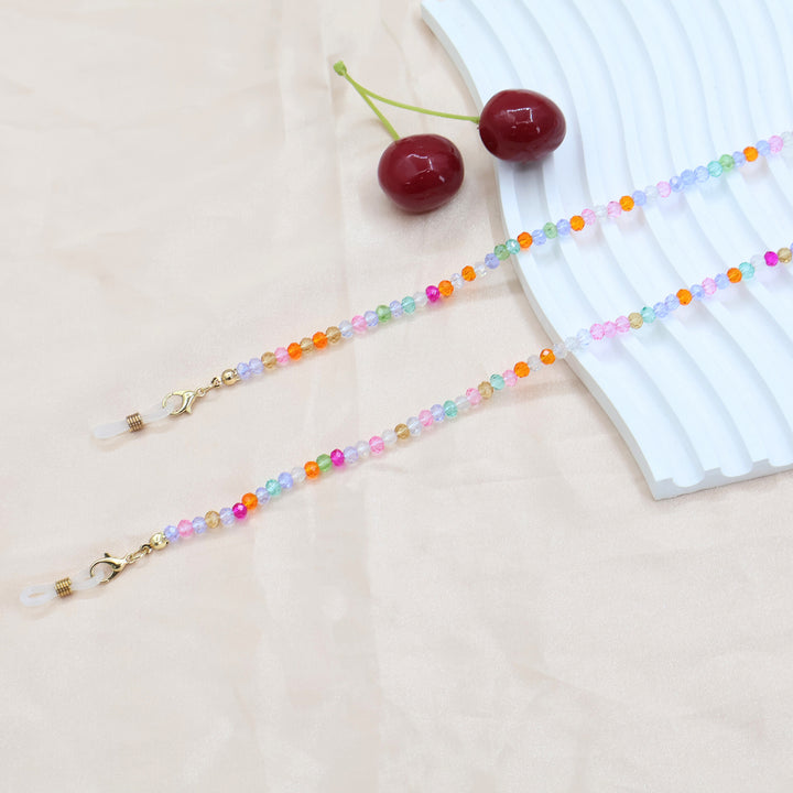 Farbenfrohe Perlen Brillenhalter Kette Karnz