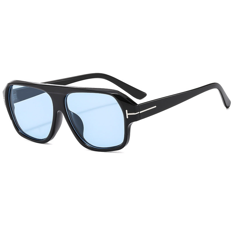 Damen oversized Sonnenbrille mit quadratischem Gestell und polarisierenden Gläsern Karnz