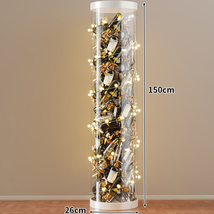 Hohe klare acryl vertikale Display-Zylinder für Mini-Parfüm- & Probeflaschen-Sammlung