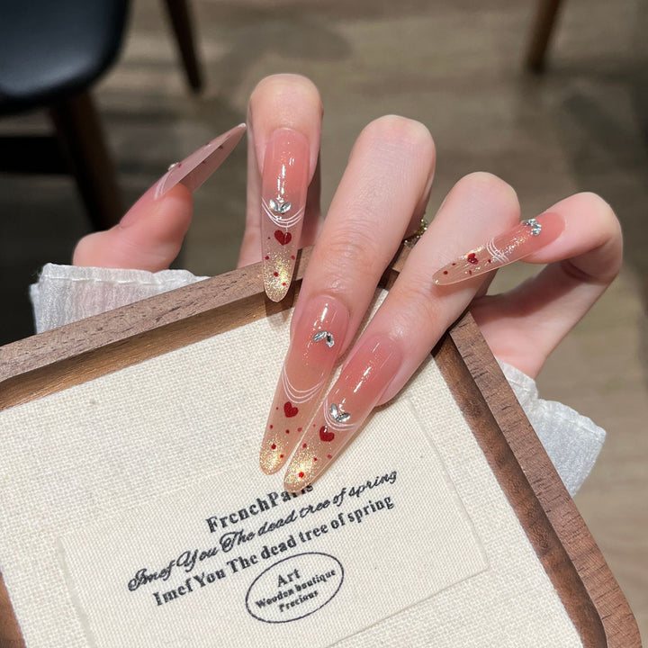 Künstlerische, urlaubsbezogene Press-On-Nagelkunst Karnz