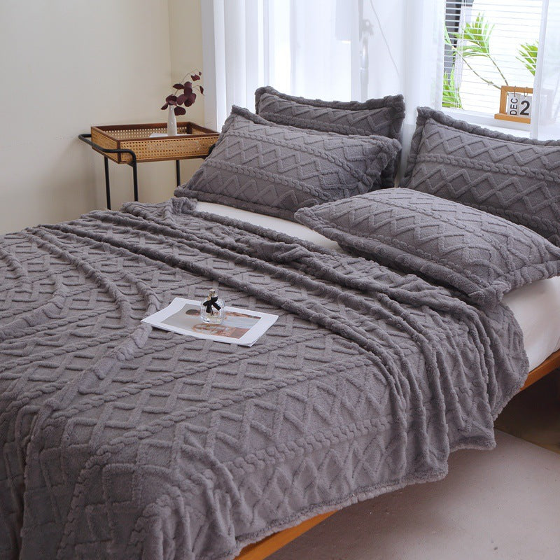 Strukturierte dekorative Wurfdecke Karnz