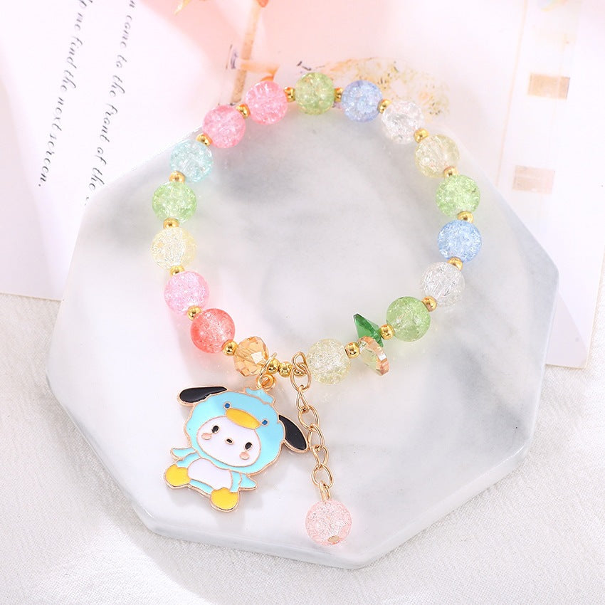 Verspieltes Armband mit Bunten Glasperlen Karnz