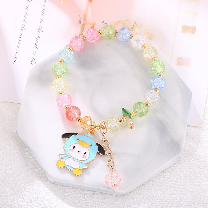 Verspieltes Armband mit Bunten Glasperlen Karnz