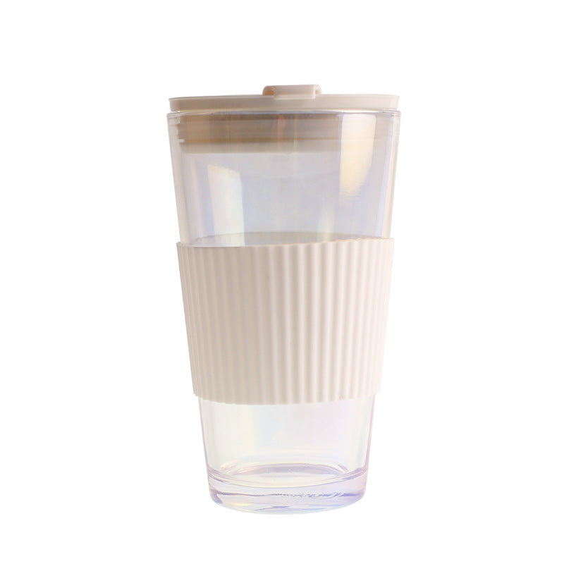 Damen multifunktionale Trinkbecher mit integriertem Silikonüberzug und hygienischem Deckel Karnz