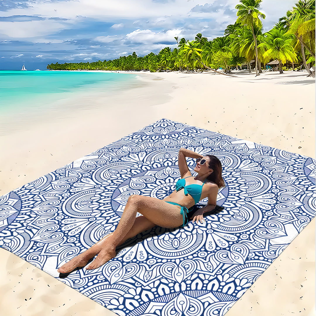Mandala Design Strandmatte Karnz