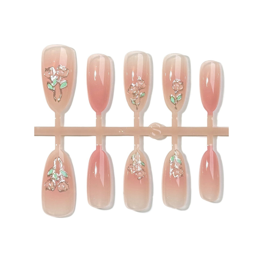 Dekorativer Artisan Press-On Nagelset