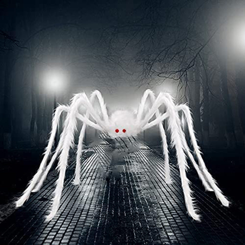 Dekorative Spinnenfigur mit LED-Beleuchtung