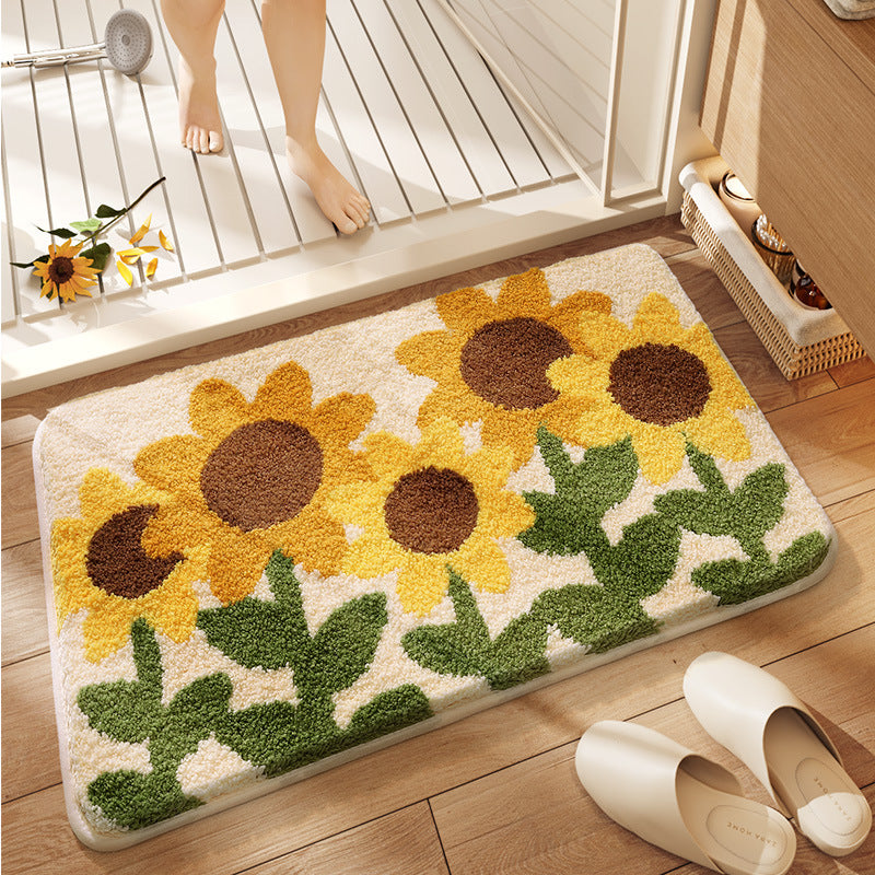 Floral Design Badteppich Karnz