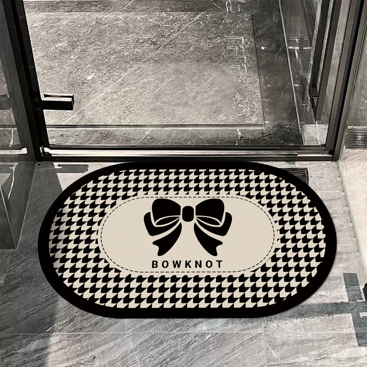 Elegante ovale dekorative Teppichmatte für Zuhause