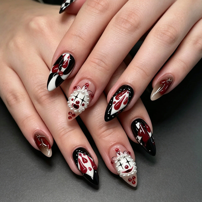 Halloween-Themen Press-On Nagelkunst Set Karnz