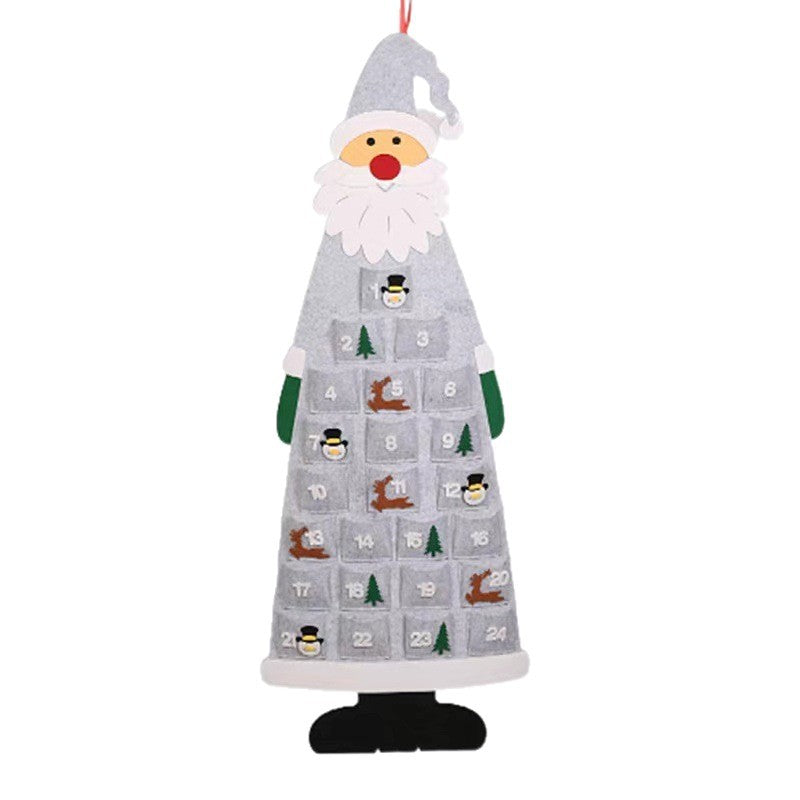 Weihnachts Adventskalender Wandbehang Karnz