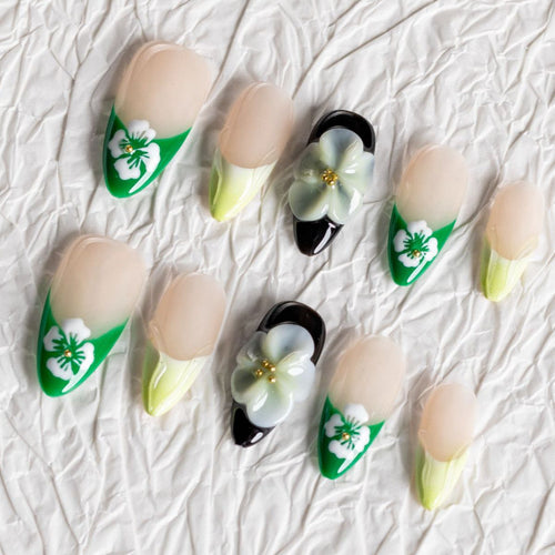 Blumen Kunst Press-On Nageldesign