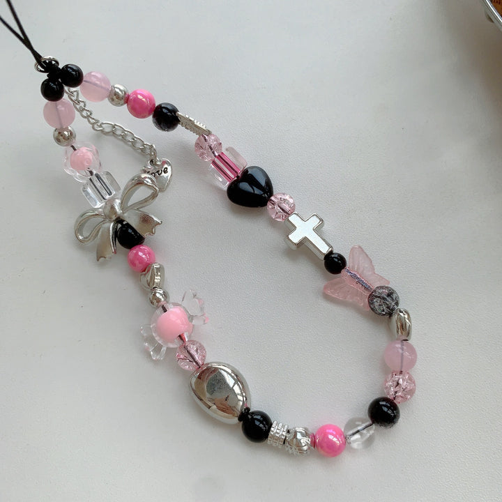 Farbenfrohes Perlen Charm Armband Karnz