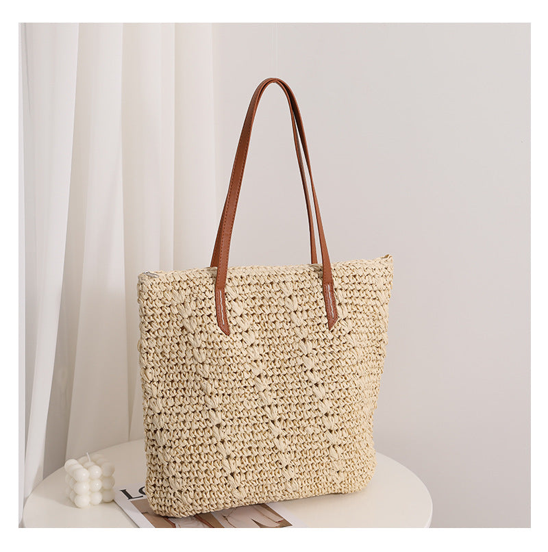 Damen Handgefertigte Baumwoll-Strandtasche Karnz