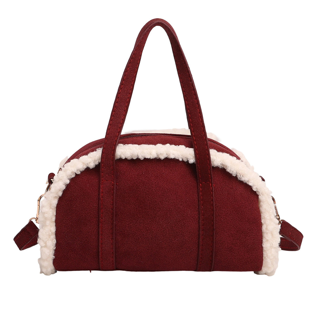 WoCozy Plüschtextur Handtasche Karnz
