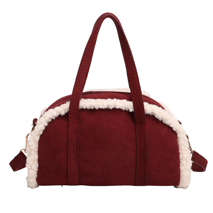 WoCozy Plüschtextur Handtasche Karnz