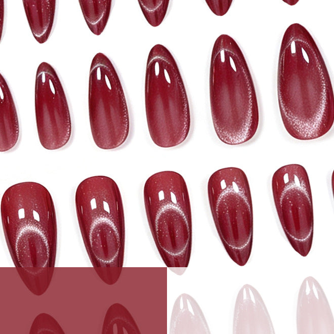 Glänzende mandelförmige Gel-Nagelvergrößerungen Karnz