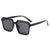 Damen elegante quadratische Sonnenbrille mit robustem Rahmen Karnz