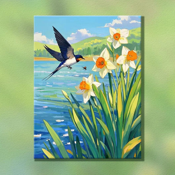 Natur-inspirierte dekorative Leinwandkunst Karnz