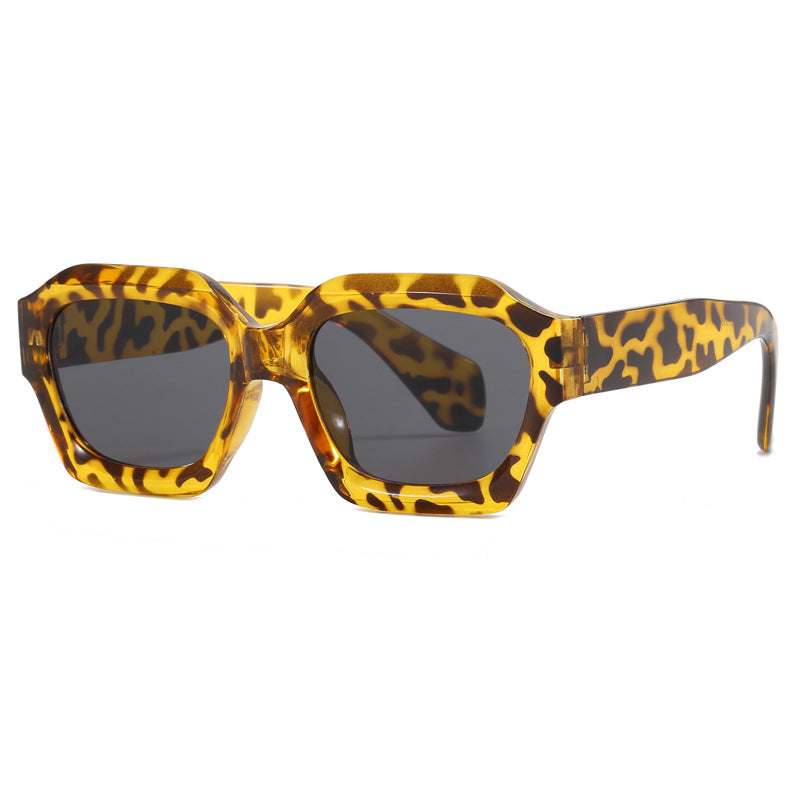 Damen modische geometrische Oversized-Sonnenbrille Karnz
