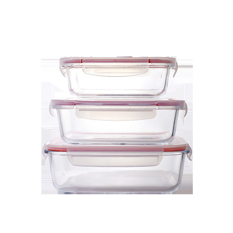 Damen luftdichte Aufbewahrungsboxen-Set aus Glas Karnz