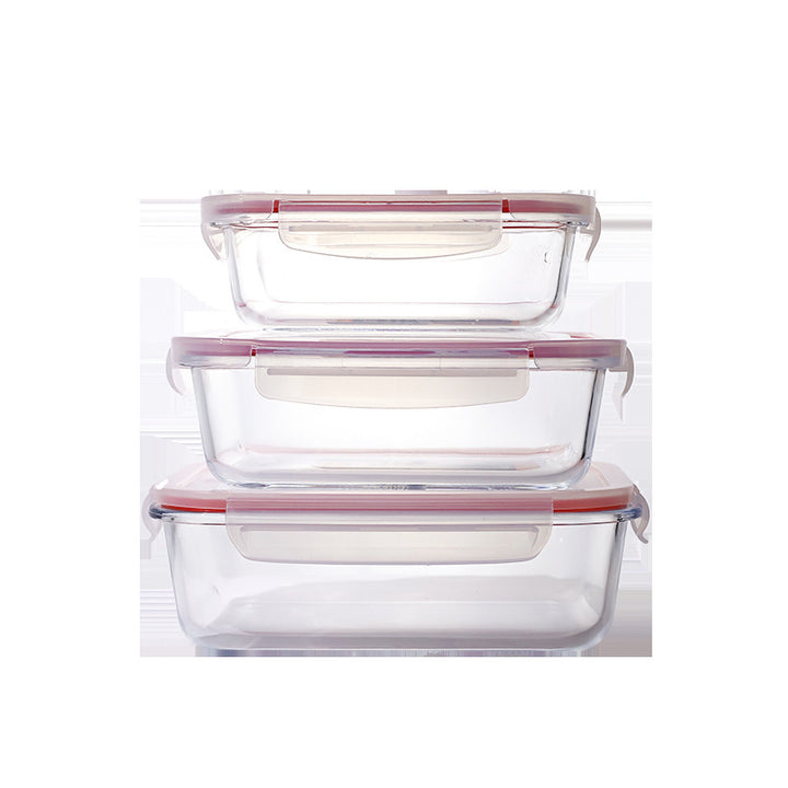 Damen luftdichte Aufbewahrungsboxen-Set aus Glas Karnz