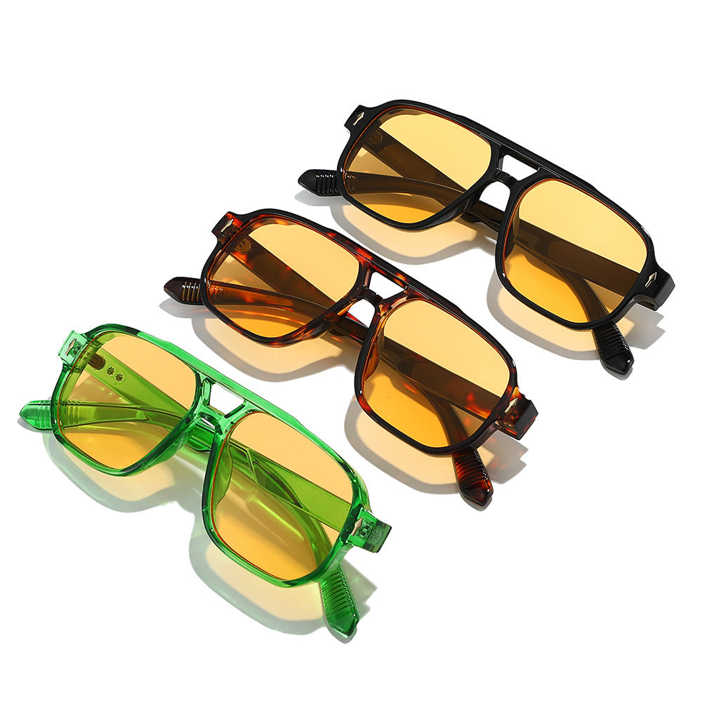 Modebewusste polarisierte rechteckige Sonnenbrille Karnz