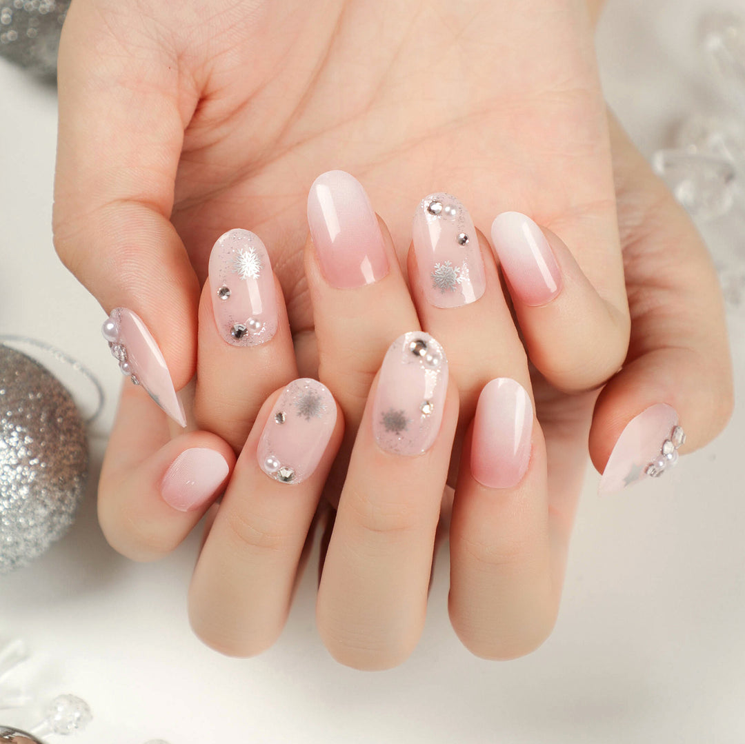 Elegante Glitzer Nagelkunst Set Karnz