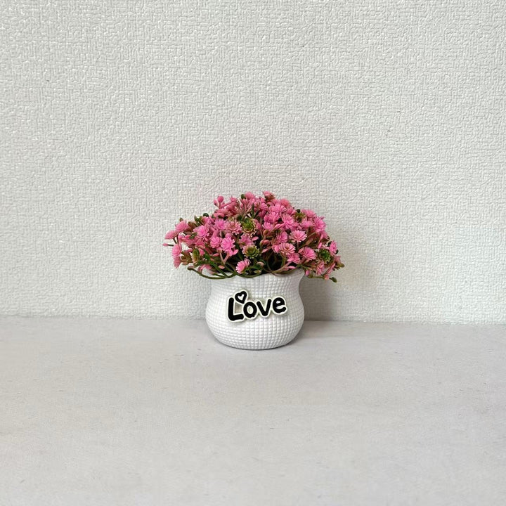 Miniatur dekoratives Blumentopfset