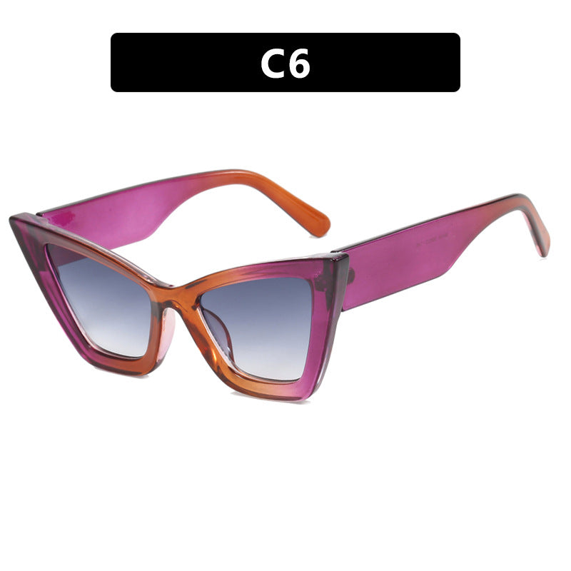 Damen Cat-Eye Sonnenbrille mit eleganten Linse und UV-Schutz Karnz
