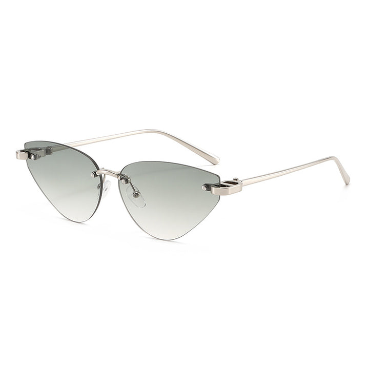 Damen elegante Cat-Eye Sonnenbrille mit ultraleichtem Metallrahmen Karnz