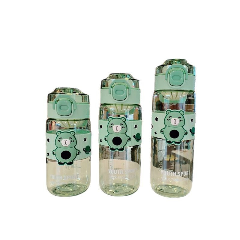 Damen Verspielte Wasserflasche mit Gummihandgriff Karnz